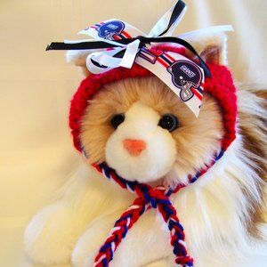 New York GIANTS Football Handmade Cat Hat *NEW*